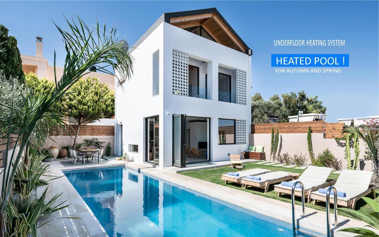 Fos Villa, A Luxe House With Private Heated Pool Galatász Kültér fotó